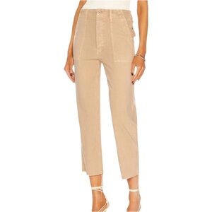 MOTHER Patch Pocket Khaki Raw Hem Pants Size 29